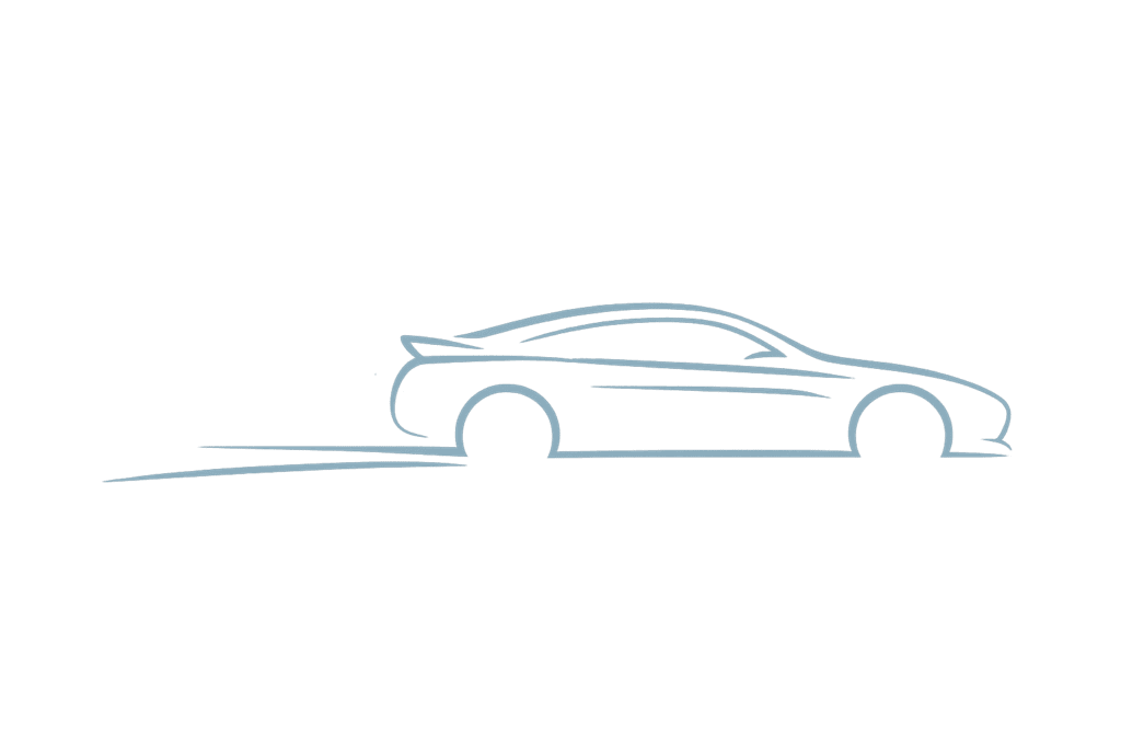Minimalistische Auto-Illustration – Fahrzeugüberführung für Unternehmen